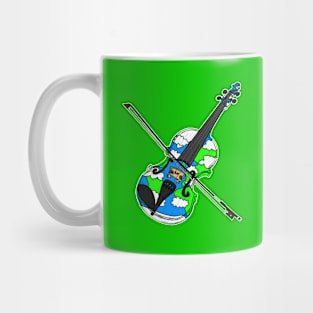 Earth Day Violin Violinist Musician Mug